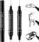Ohuhu Chrome Paint Pen: Silver Liquid Chrome Markers with Gloss Mirror Water-Proof Lightfast Permanent Paint Markers for Repairing Metal Glass Plastic Car Tire DIY Crafts Models Posters